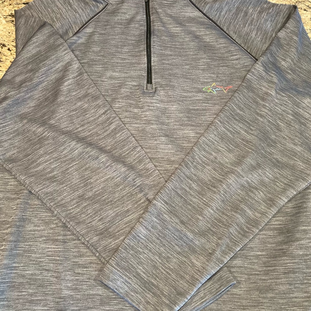 Greg Norman Collection Gray Zip-Up Men's Shirt